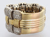 Roberto Coin Two-Tone 18K Gold Diamond Appassionata Band Ring