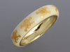 Hidalgo 18K Yellow Gold Enamel Skull and Crossbones Band Ring