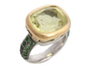 Michael Fletcher Two-Tone Citrine and Tsavorite Ring