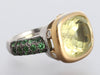 Michael Fletcher Two-Tone Citrine and Tsavorite Ring