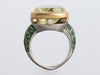 Michael Fletcher Two-Tone Citrine and Tsavorite Ring