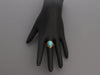 Vintage 14K Yellow Gold Turquoise Ring