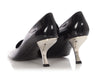 Roger Vivier Black Leather Virgule Pumps