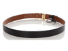 Ferragamo Black and Gold Reversible Gancini Belt