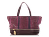 Salvatore Ferragamo Purple Lizard Tara Tote