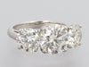 Tiffany & Co. Platinum 5-Carat 3-Stone Diamond Ring