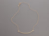 Tiffany & Co. Large 18K Yellow Gold Tiffany T Smile Necklace