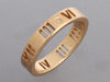 Tiffany & Co. 18K Rose Gold Diamond Pierced Atlas Band Ring