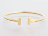 Tiffany & Co. Narrow 18k Yellow Gold T Wire Bracelet