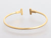 Tiffany & Co. Narrow 18k Yellow Gold T Wire Bracelet