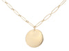 Tiffany & Co. Elsa Peretti 18K Yellow Gold Round Disc Pendant Necklace