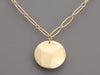 Tiffany & Co. Elsa Peretti 18K Yellow Gold Round Disc Pendant Necklace