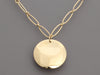 Tiffany & Co. Elsa Peretti 18K Yellow Gold Round Disc Pendant Necklace