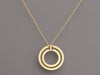 Tiffany & Co. 18K Yellow Gold Tiffany T Circle Pendant Necklace