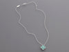 Van Cleef & Arpels 18K White Gold 2022 Green Celadon Holiday Pendant Necklace