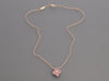 Van Cleef & Arpels 18K Rose Gold Rhodonite and Diamond Vintage Alhambra Holiday Necklace 2021