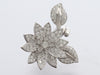 Van Cleef & Arpels 18K White Gold Diamond Lotus Between the Finger Ring