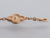 Van Cleef & Arpels 18K Rose Gold Hammered 5-Motif Vintage Alhambra Bracelet