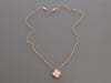 Van Cleef & Arpels 18K Rose Gold LE 2015 Pink Sèvres Diamond Holiday Pendant Necklace