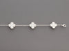 Van Cleef & Arpels 18K White Gold 10-Motif MOP Vintage Alhambra Necklace