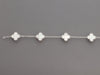 Van Cleef & Arpels 18K White Gold 10-Motif MOP Vintage Alhambra Necklace