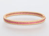 Van Cleef & Arpels 18K Rose Gold Ruby Perlée Bracelet