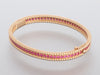 Van Cleef & Arpels 18K Rose Gold Ruby Perlée Bracelet