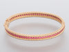 Van Cleef & Arpels 18K Rose Gold Ruby Perlée Bracelet