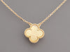 Van Cleef & Arpels 18K Yellow Gold Princess Grace Gold MOP Vintage Alhambra Pendant Necklace