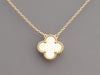 Van Cleef & Arpels 18K Yellow Gold Princess Grace Gold MOP Vintage Alhambra Pendant Necklace