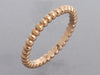 Van Cleef & Arpels Small 18K Rose Gold Perlée of Pearls Band Ring