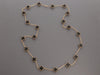 Van Cleef & Arpels 18K Yellow Gold Onyx Vintage Alhambra Necklace