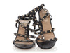 Valentino Black Rockstud Ankle Strap Sandals