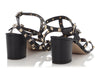 Valentino Black Rockstud Ankle Strap Sandals