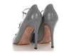 Valentino Gray Rockstud Lace-Up Pumps