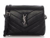 Saint Laurent Black Matelassé Loulou Toy Bag