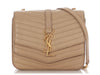 Saint Laurent Beige Le Double Flap