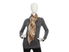 YSL Brown Python Print Scarf