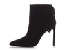 Saint Laurent Black Suede Fringe Ankle Boots