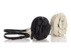 YSL Black and White Rose Waist Purses