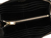 Saint Laurent Large Black Grain de Poudre Monogram Zip Wallet