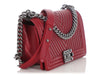 Chanel Old Medium Red Boy Bag