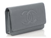 Chanel Gray Caviar Timeless Wallet on a Chain WOC