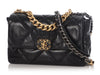 Chanel Large Black Quilted Goatskin 19 Flap