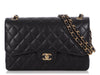 Chanel Jumbo Black Quilted Caviar Classic Double Flap