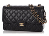 Chanel Jumbo Black Quilted Caviar Classic Double Flap