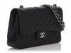 Chanel Jumbo Black Quilted Caviar Classic Double Flap