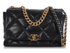 Chanel Maxi Black Quilted Goatskin 19 Flap