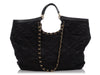 Chanel Maxi Black Nylon Shopping Tote