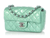 Chanel Mini Green Quilted Patent Classic